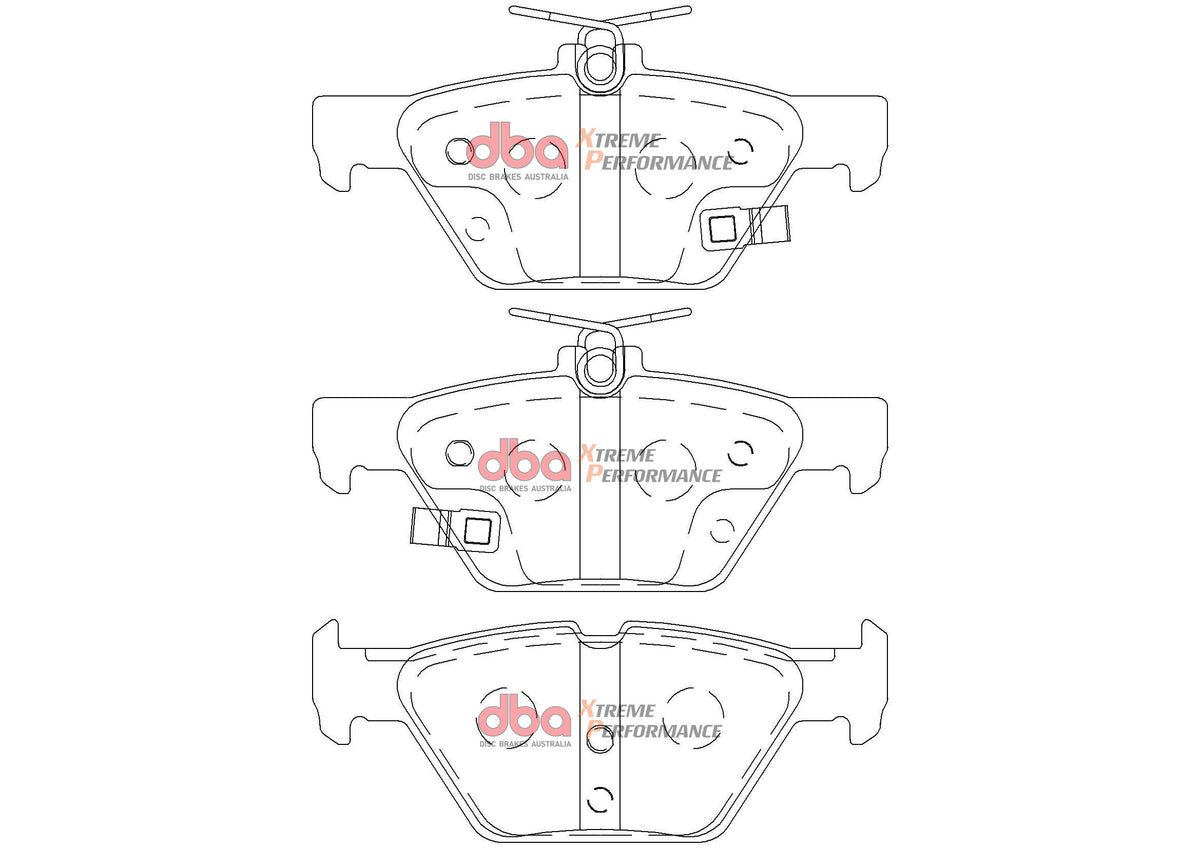 DBA 16-22 Subaru WRX (w/Eyesight Technology) XP Performance Rear Brake Pads - DB2398XP