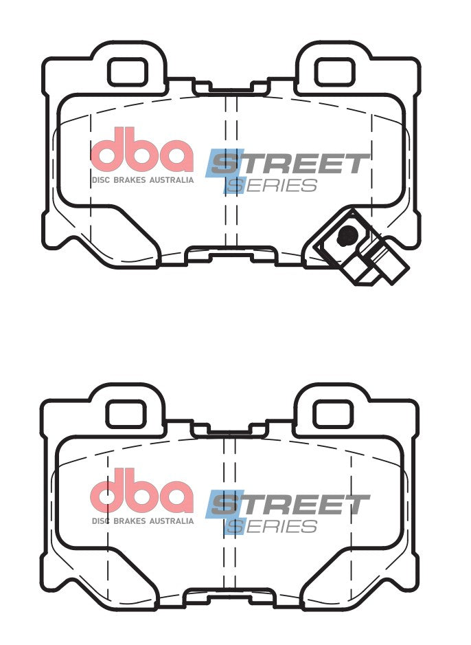 DBA 09-13 Infiniti G37 (350mm Rear Rotor) Rear Street Series Brake Pads - DB2401SS