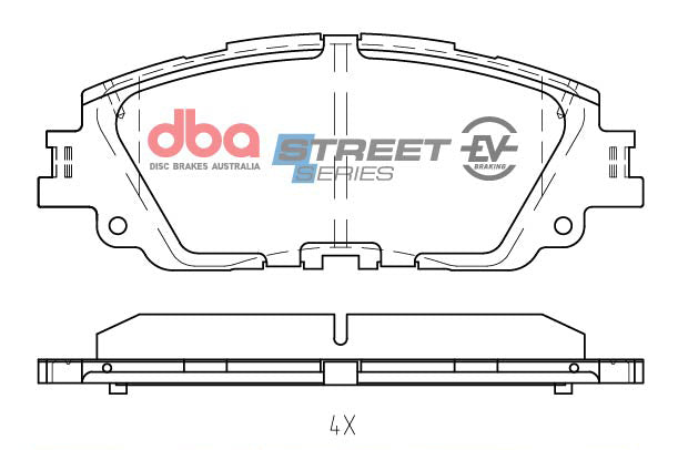 DBA 19-21 Lexus ES350 Front SSEV Street Series Brake Pads - DB2449SSEV