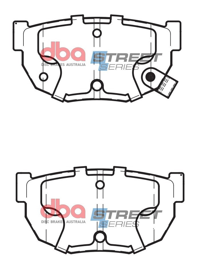 DBA 82-04 Nissan Street Series Rear Brake Pads - DB325SS