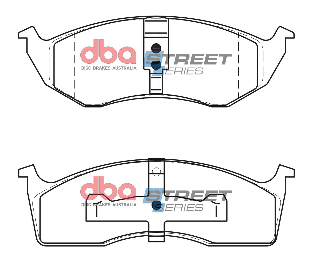 DBA 93-97 Chrysler Concorde Street Series Front Brake Pads - DB7470ASS