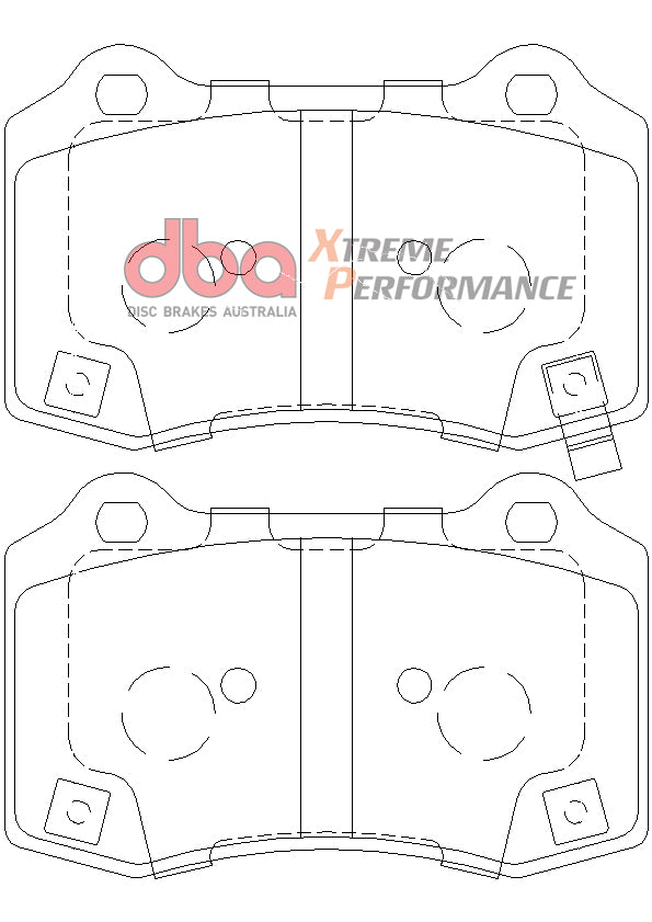 DBA 12-21 Jeep Grand Cherokee SRT XP Performance Rear Brake Pads - DB8805XP