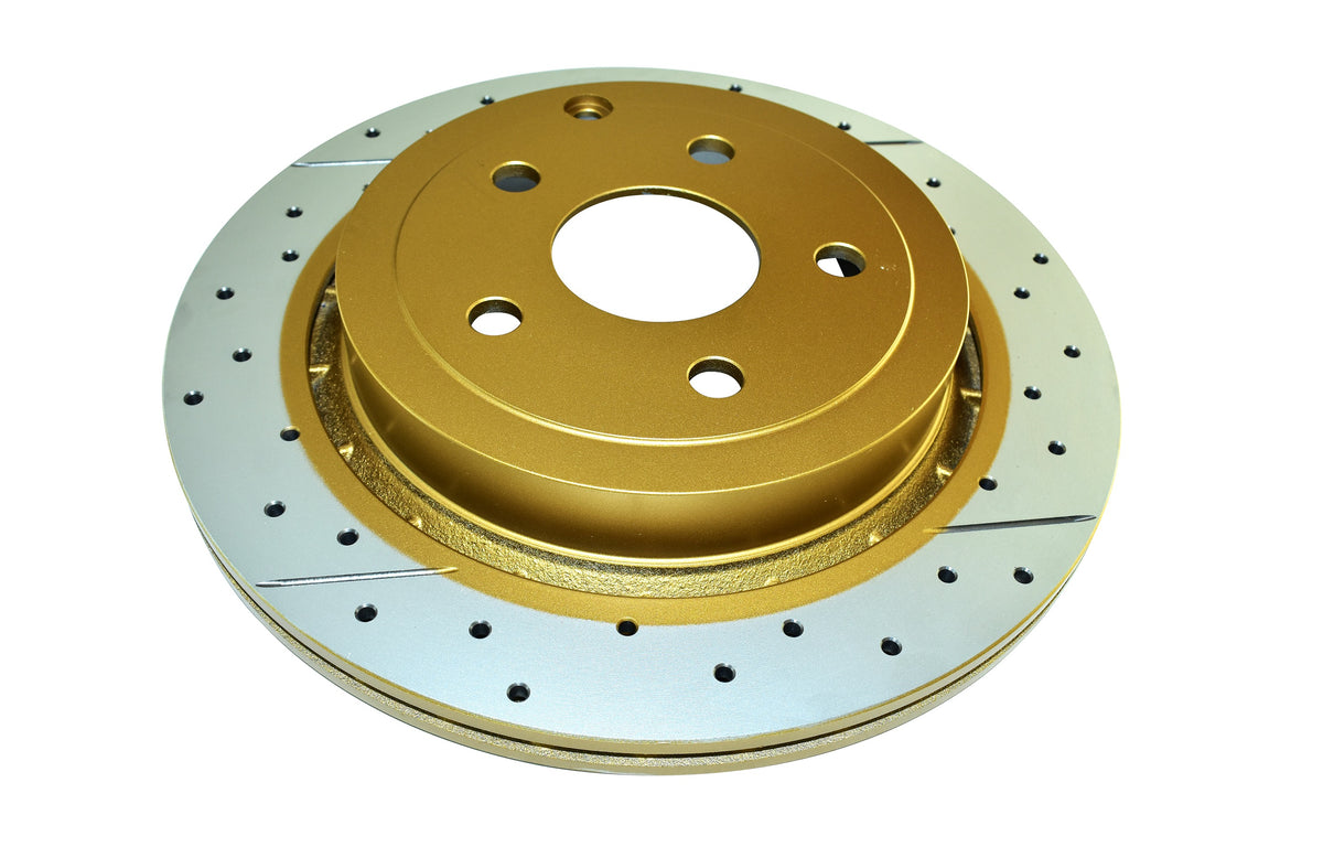 DBA 2009 Pontiac G8 GT 6.0L (V8) Uni-Directional Cross-Drilled/Slotted Rear Rotor - DBA2029X