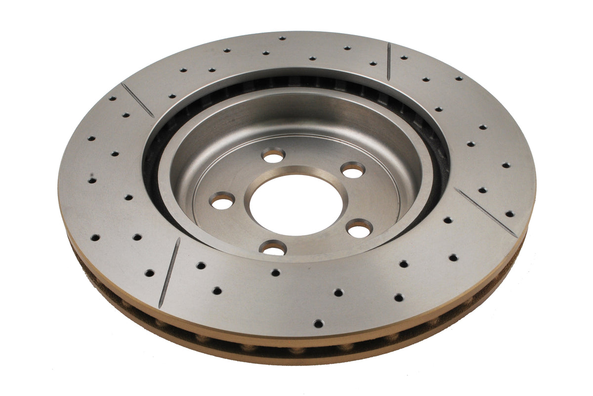 DBA 09-20 Dodge Challenger Front Drilled & Slotted Street Series Rotor - DBA2438X