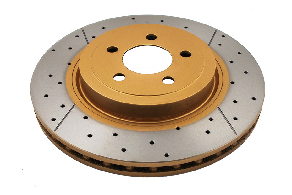 DBA 09-20 Dodge Challenger Front Drilled & Slotted Street Series Rotor - DBA2438X