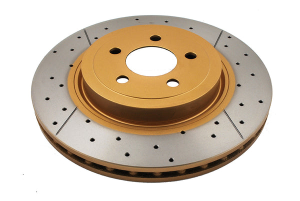 DBA 09-20 Dodge Challenger Front Drilled & Slotted Street Series Rotor - DBA2438X