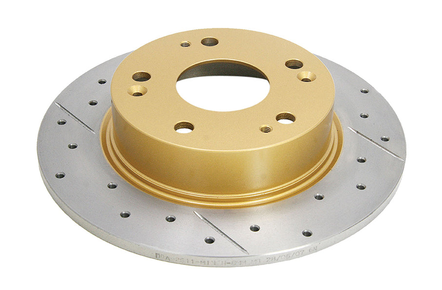 DBA 04-08 Acura TSX Rear Street Series Drilled & Slotted Rotor w/Gold Hat - DBA2511X