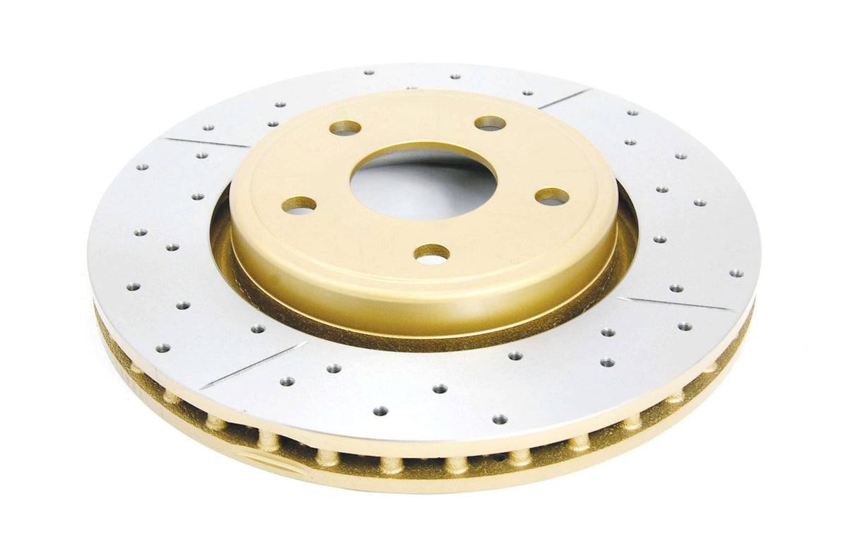 DBA 06-10 Jeep Commander Front Drilled & Slotted Street Series Rotor - DBA2530X