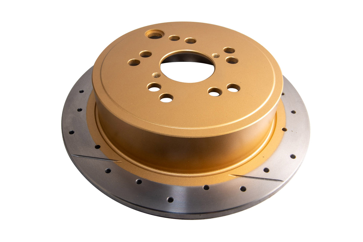 DBA 12+ Subaru/Scion BRZ/FR-S (AU Spec) 10 Lug Slot Rear Drilled & Slotted Street Series Rotors - DBA2659X-10