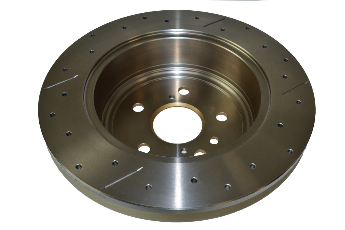 DBA 08-13 Toyota Highlander Rear Drilled & Slotted Street Series Rotor - DBA2735X
