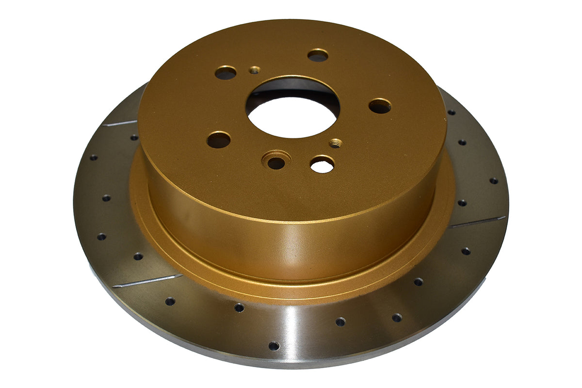 DBA 08-13 Toyota Highlander Rear Drilled & Slotted Street Series Rotor - DBA2735X