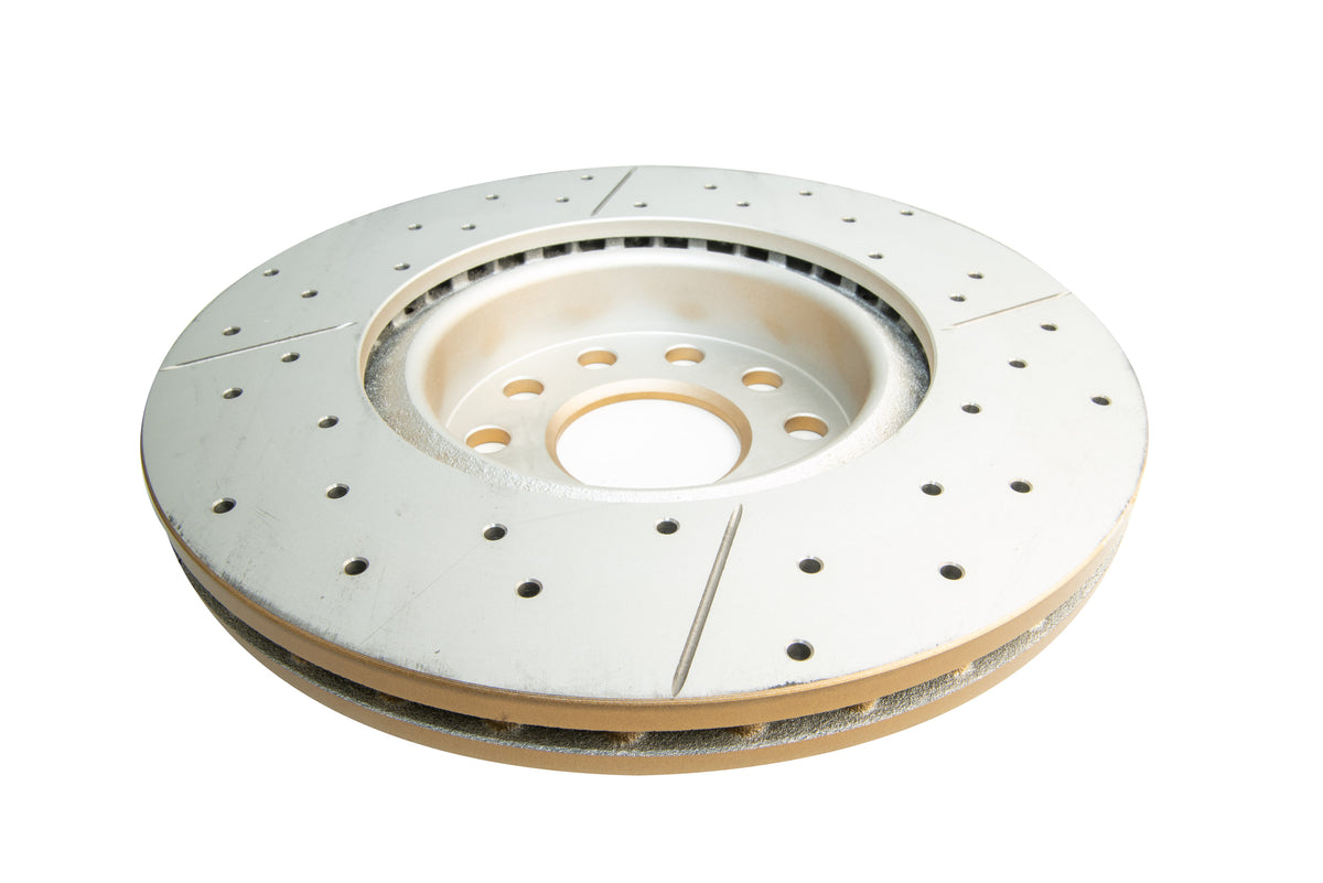DBA 06-08 Audi A3 / 10/06+ TT / 10/04-10 VW Golf Front Drilled & Slotted Street Series Rotor - DBA2806X