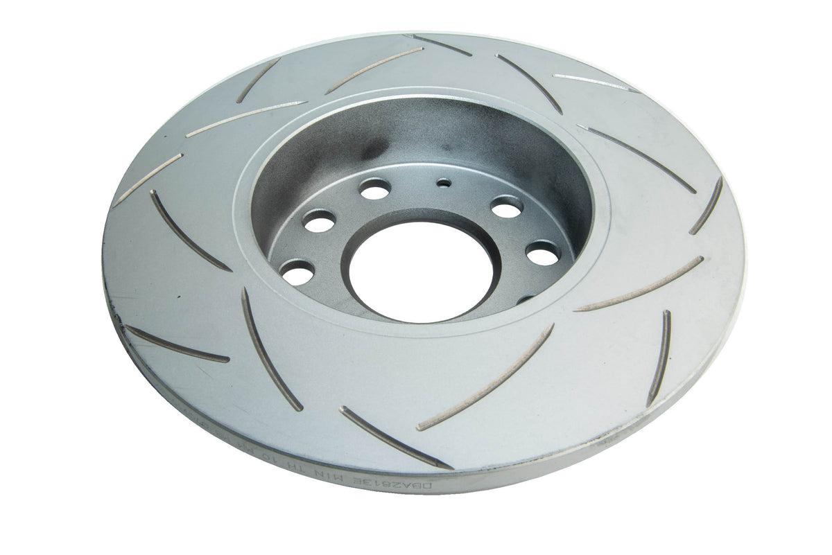DBA 08-09 Audi A3 FWD Rear Slotted Street Series Rotor - DBA2813S