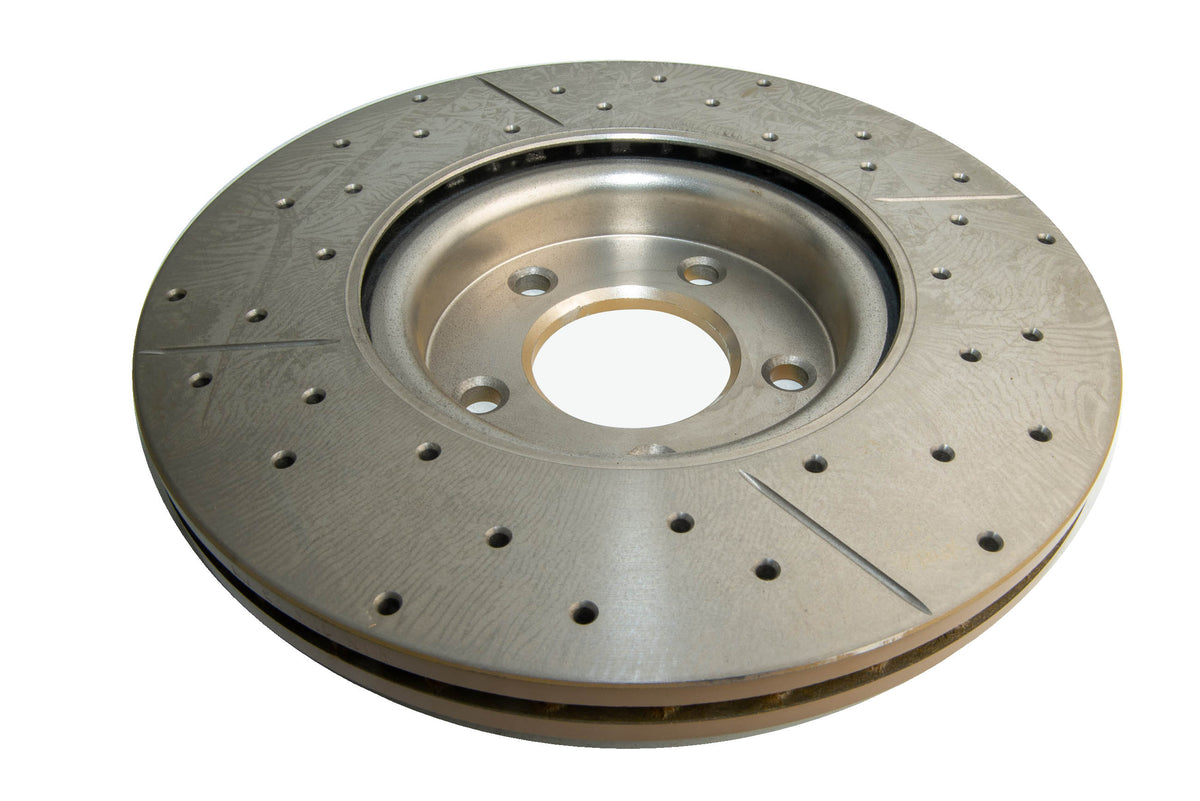 DBA 06+ MazdaSpeed3 Front Drilled & Slotted Street Series Rotor - DBA2962X