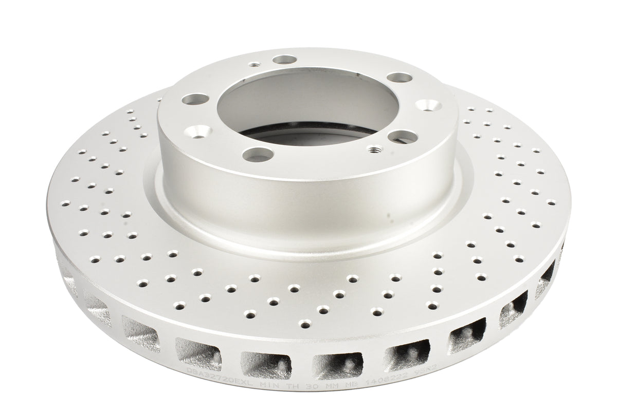 DBA 94-95 Porsche 911 Carrera 4 (Excl Turbo Look) Front Left En-Shield OE Drilled Rotor - DBA3272OEXL