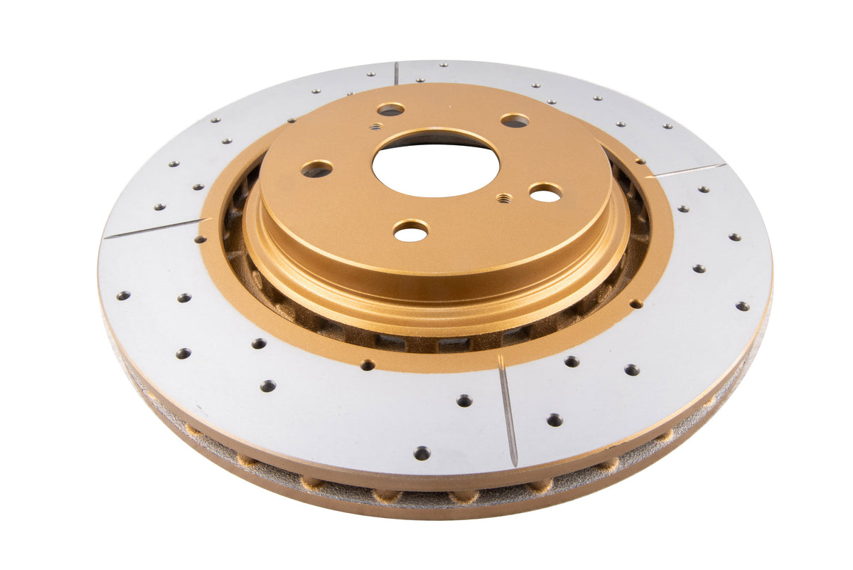 DBA 15-18 Lexus NX200t Front Drilled & Slotted Street Series Rotor - DBA3450X
