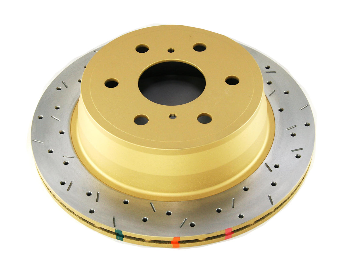 DBA 06-08 Chevrolet Silverado/GMC Sierra 4000 Series Drilled and Slotted Rear Rotor - DBA42011XS