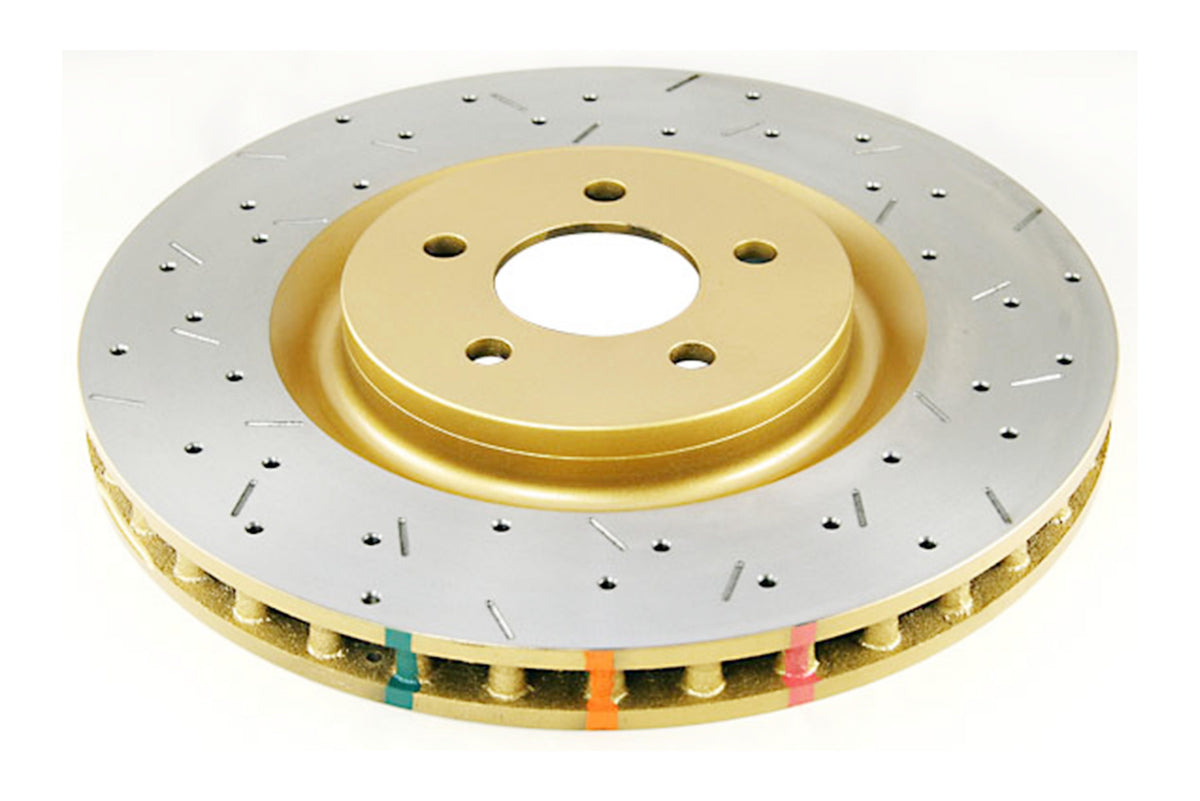 DBA 05-10 Mustang GT V8 Shelby Edition Front Drilled & Slotted 4000 Series Rotor - DBA42124XS