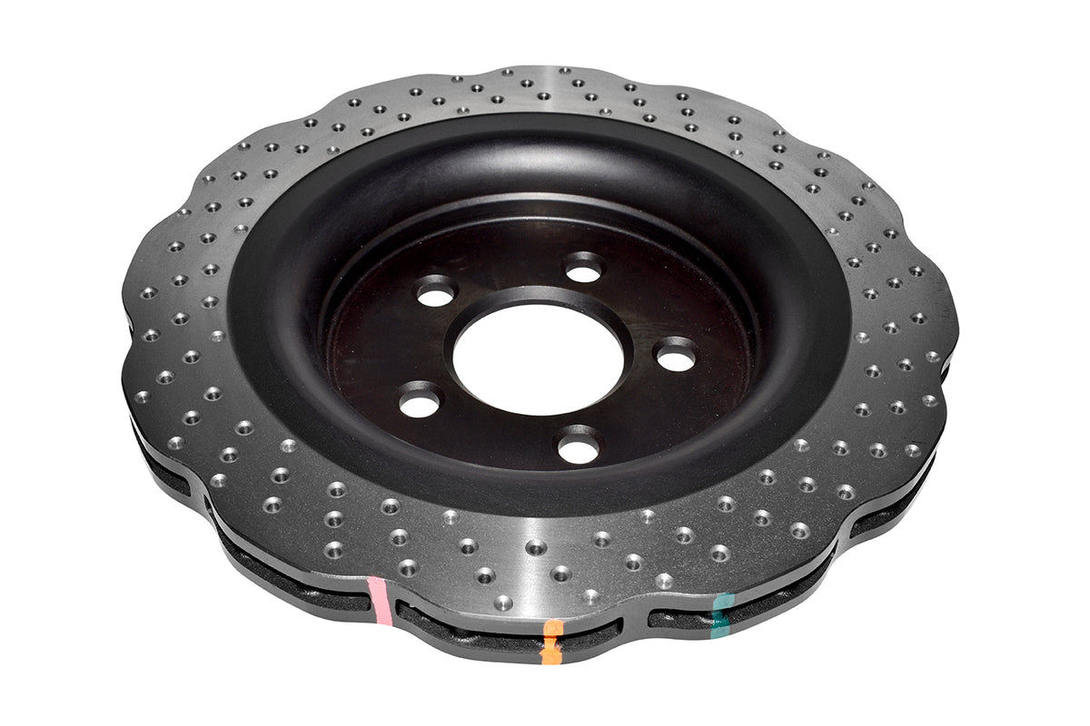 DBA 15-20 Ford Mustang (w/GT Performance Package) Rear 4000 Series Drilled Wavy Rotor - DBA42165WXD