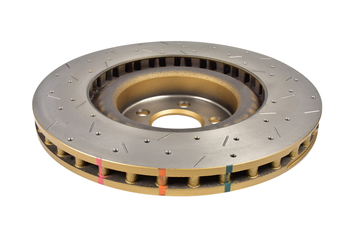 DBA 15-22 Ford Mustang GT (w/Perf Package 380mm Frt Rotor) Front 4000 Series Drilled & Slotted Rotor - DBA42166XS
