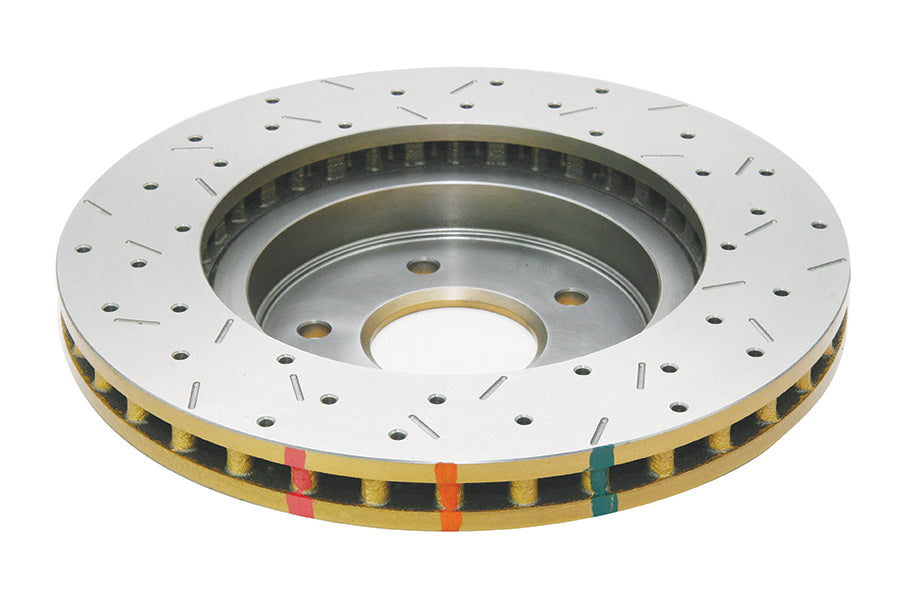 DBA 8/98+ Nissan Skyline R34 GTT Front Crossdrilled Slotted 4000 Series Rotor - DBA42304XS