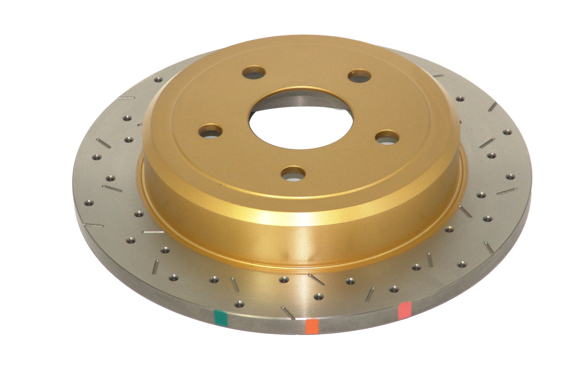 DBA 04-08 Infiniti QX56 / 04-05 Armada / 04-3/04 Titan Rear Drilled & Slotted 4000 Series Rotor - DBA42307XS