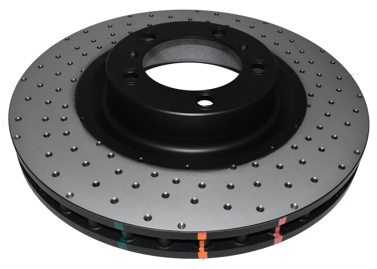 DBA 10-13 Porsche Panamera (Iron Rotor Excl GTS/Turbo/Turbo S) Front 4000 Series Cross Drilled Rotor - DBA42592XD