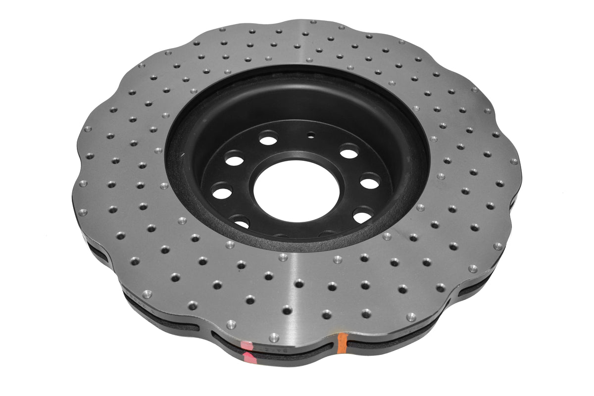 DBA 2006 Audi A3 Front 4000 Series Drilled Wavey Rotor - DBA42806WXD