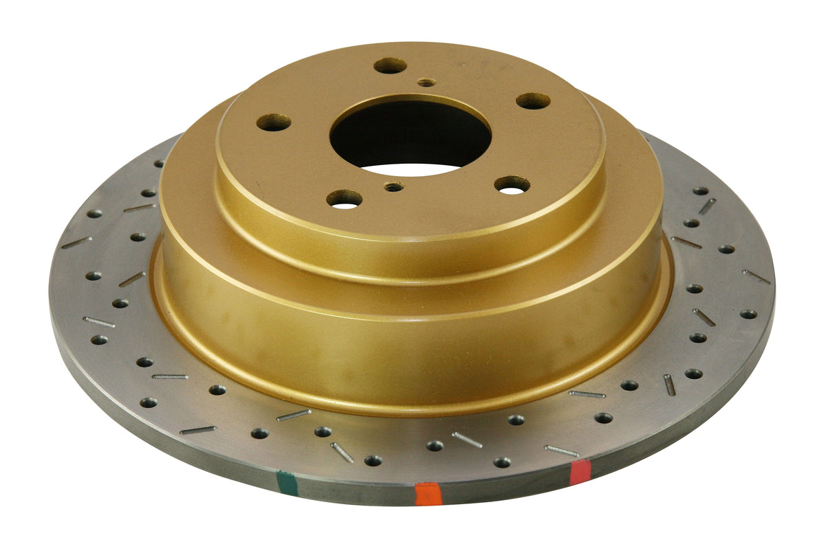 DBA 02-06 WRX / 98-07 Impreza 2.5L RS Rear Drilled & Slotted 4000 Series Rotor - DBA4644XS