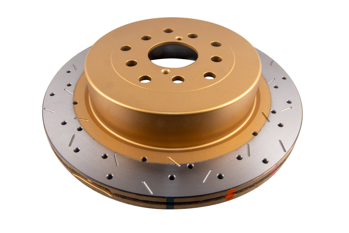 DBA 01-07 Subaru WRX/STI 10 Stud Hole Rear Drilled & Slotted 4000 Series Rotor - DBA4655XS-10