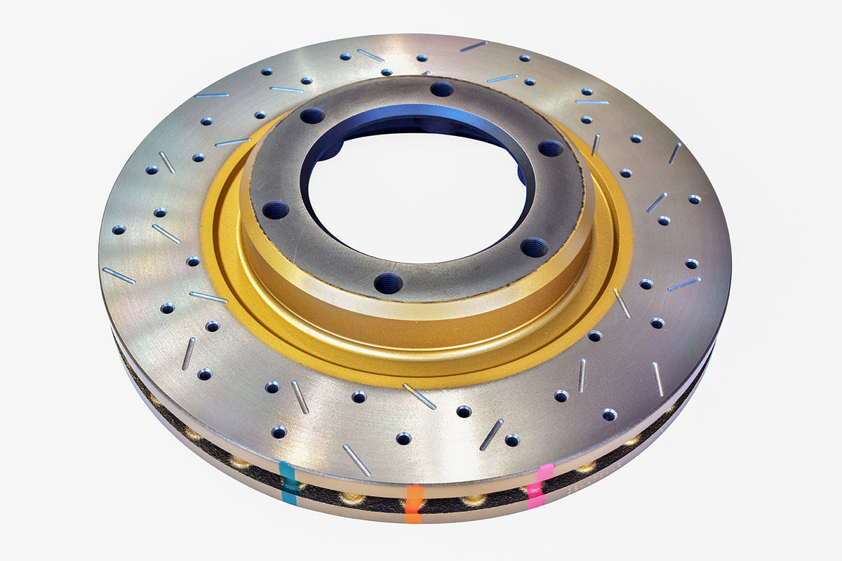 DBA 96-97 Lexus LX 450/ 8/92+ Toyota Landcruiser 80 Series Front Drilled & Slotted 4000 Series Rotor - DBA4784XS