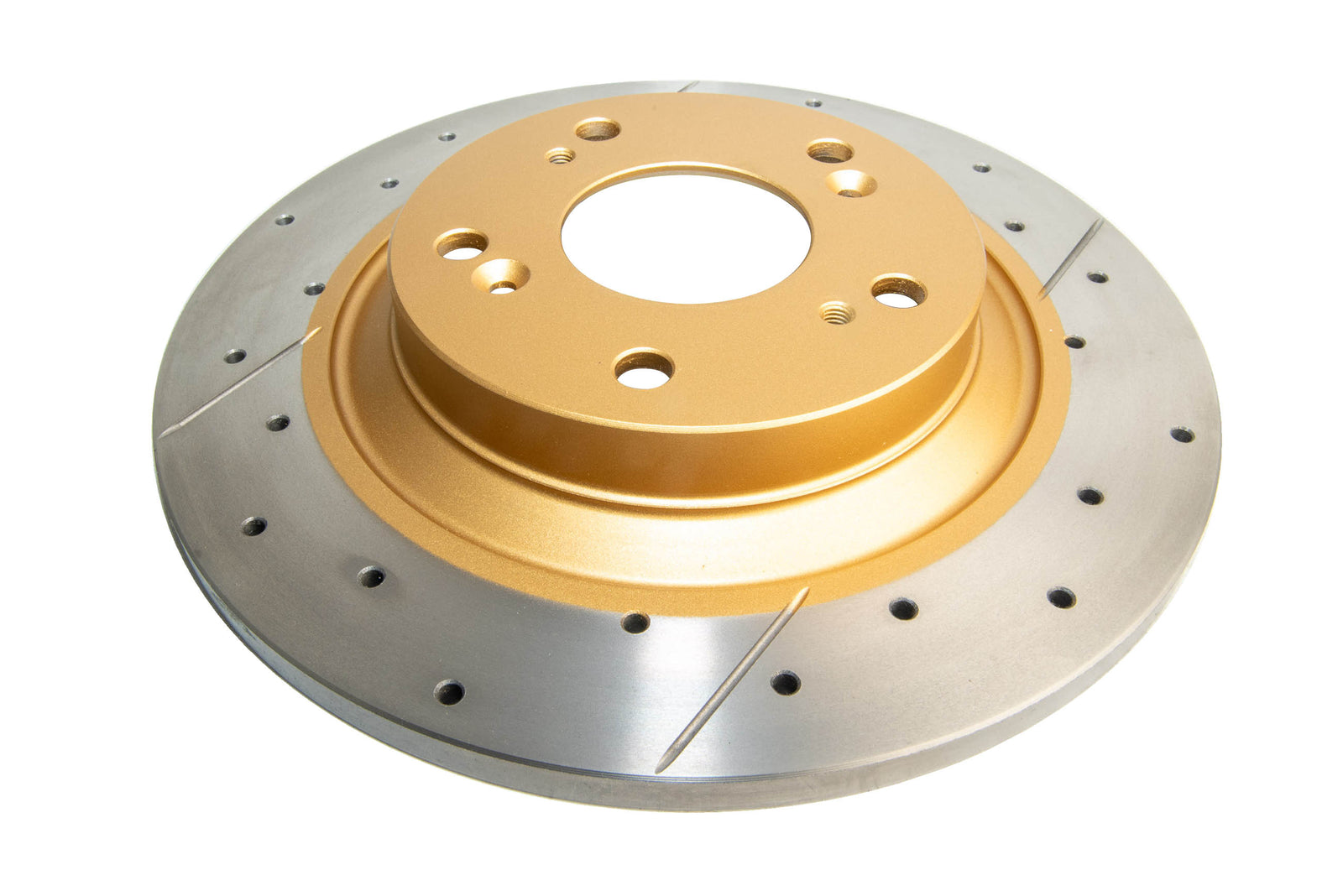 DBA 00-09 Honda S2000 Rear Street Series Drilled & Slotted Rotor w/Gold Hat - DBA483X