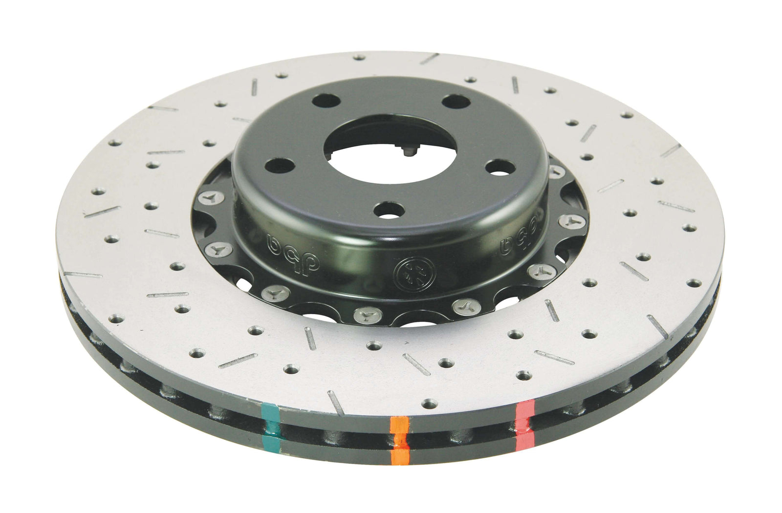 DBA 02-10 WRX / 13+ FR-S / 13+ BRZ Premium Front Drilled & Slotted 5000 Series Rotor w/ Black Hat - DBA5010BLKXS