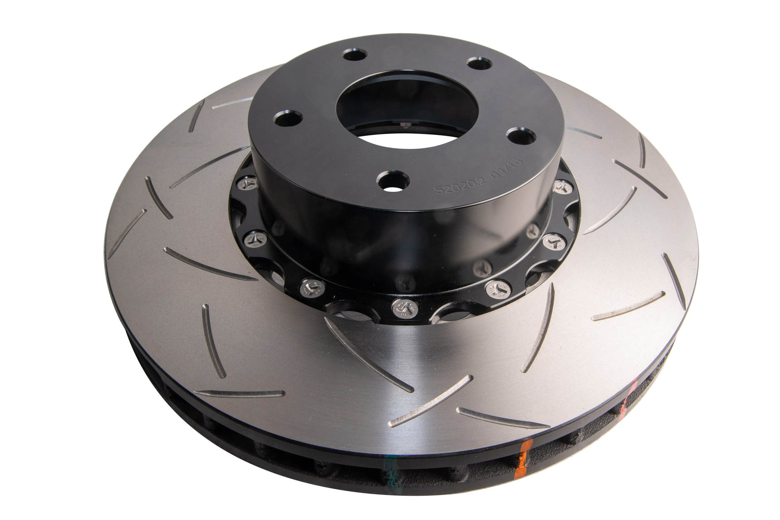 DBA 05 Pontiac GTO Front Slotted 5000 Series 2 Piece Rotor Assembled w/ Black Hat - DBA52020BLKS
