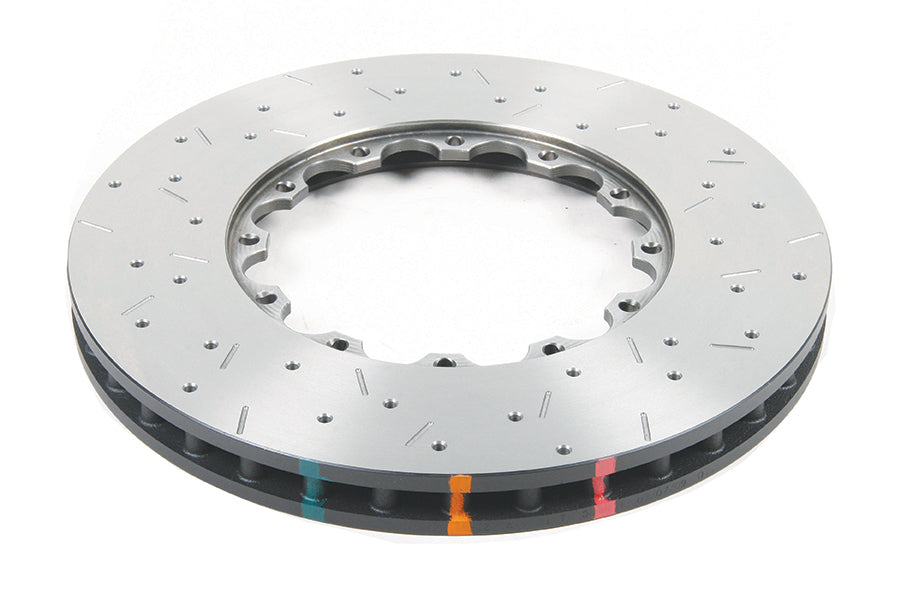 DBA 2008+ Mitsubishi EVO 10 T3 5000 Series Drilled and Slotted Front Replacement Rotor w/NAS Nuts KP - DBA52224.1XS