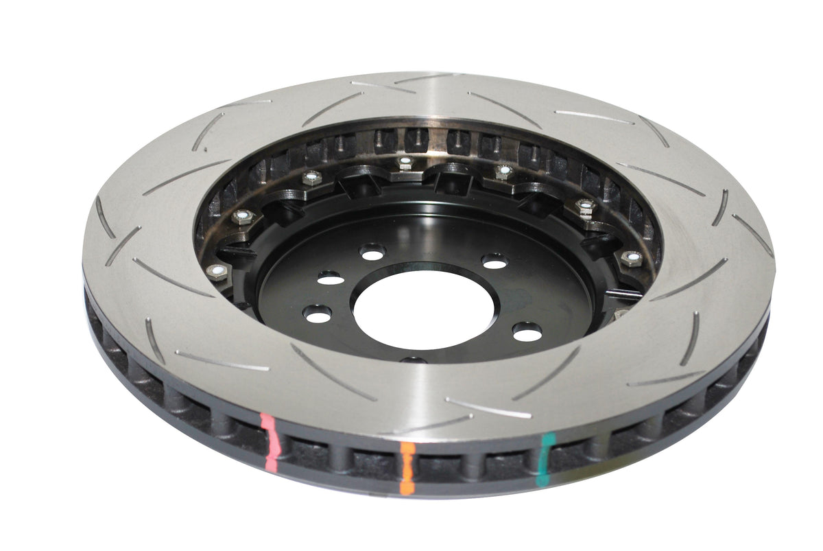 DBA 09-15 Lotus Evora F Front Slotted 5000 Series 2 Piece Rotor Assembled w/ Black Hat - DBA52364BLKS