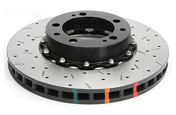 DBA 95-97 Porsche 911 Carrera Front T3 5000 Series Uni-Directional Slotted Rotor w/ Black Hat - DBA52390BLKXS