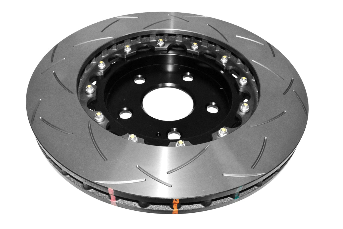 DBA 06-10 Jeep Grand Cherokee SRT8 5000 Series Uni-Directional Slotted Front Rotor w/Black Hat - DBA52532BLKS