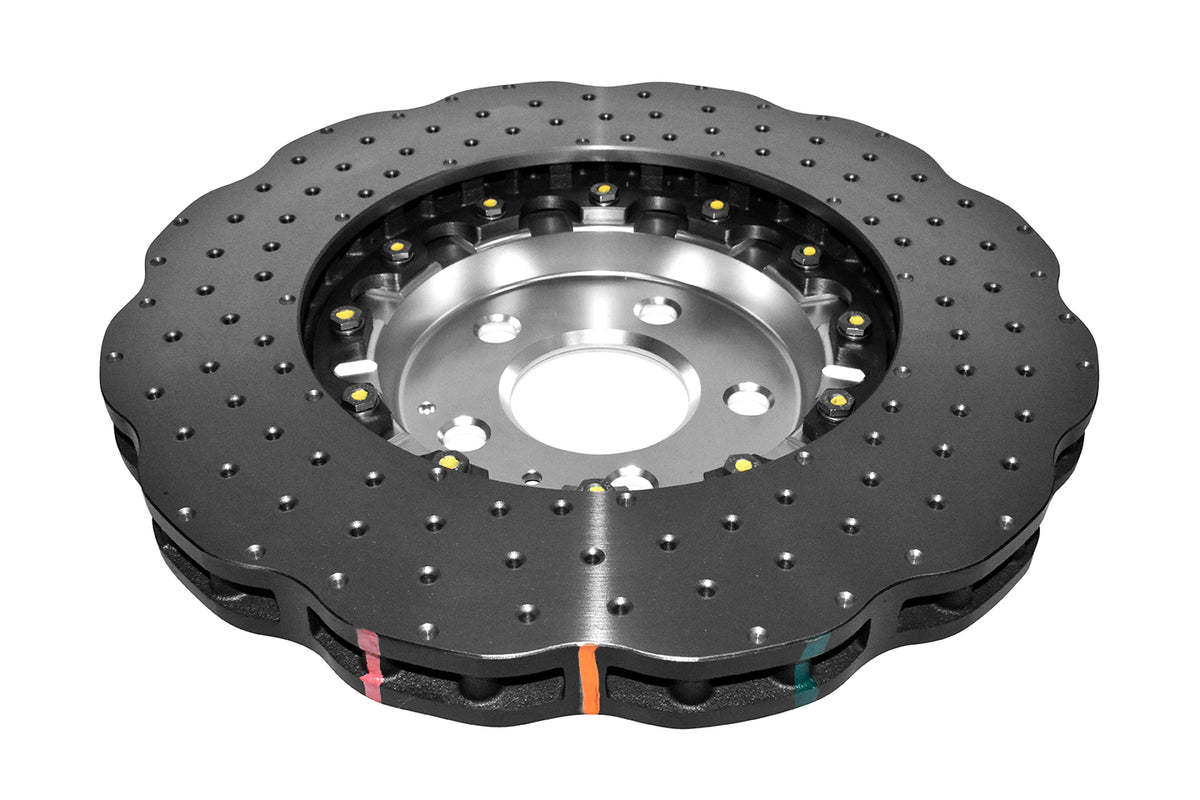 DBA 14-20 Audi A6 (w/345mm Front Rotor) Front 5000 Series Cross Drilled Rotor w/Silver Hat - DBA52832WSLVXD