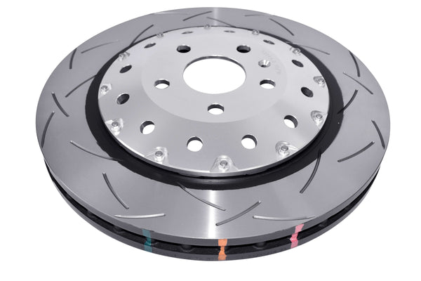 DBA 06-17 Audi RS3 4V Sedan 5000 Fully Assembled 2-Pc Silver Hat T3 Slot Rotor - DBA53004SLVS