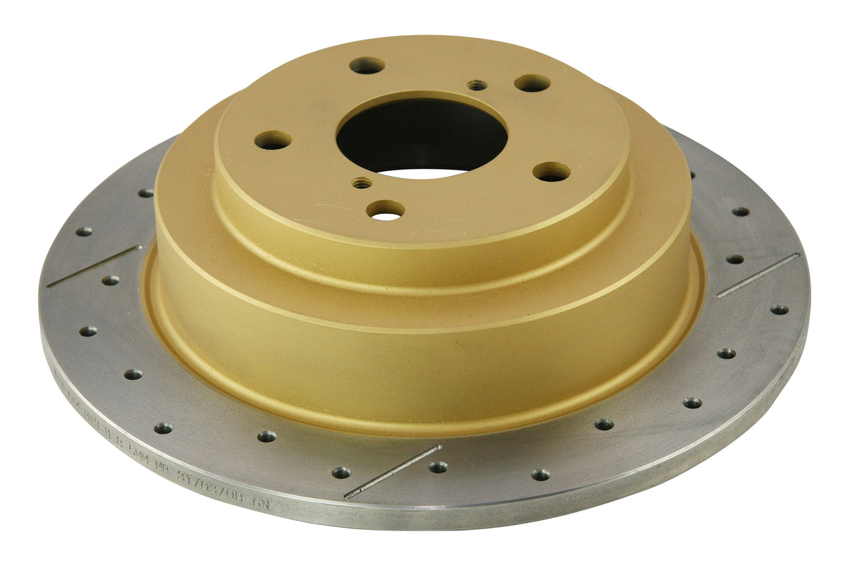 DBA 02-06 WRX / 98-07 Impreza 2.5L RS Rear Drilled & Slotted Street Series Rotor - DBA644X