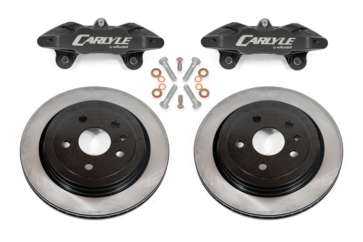 BMR 97-04 Chevrolet Corvette C5 / 05-13 C6 Brake Kit For 15in Conversion Solid Rotors Black Calipers - DBK550