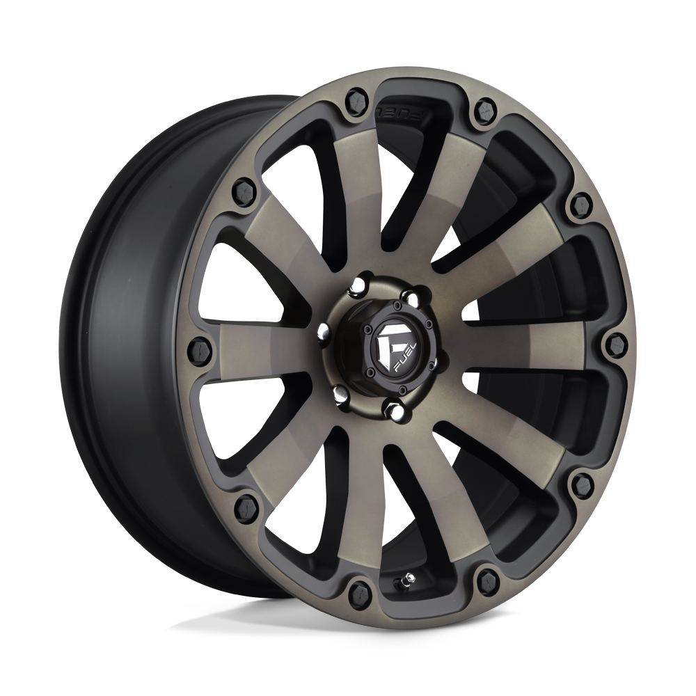 Fuel Off-Road D636 20X9 Matte Black Double Dark Tint 6x114.3 +1mm