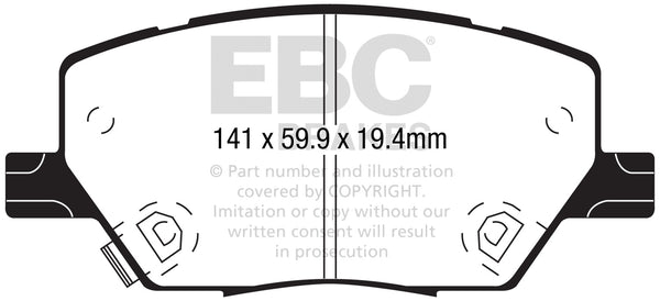 EBC S8 Brake Pad and Rotor Kit