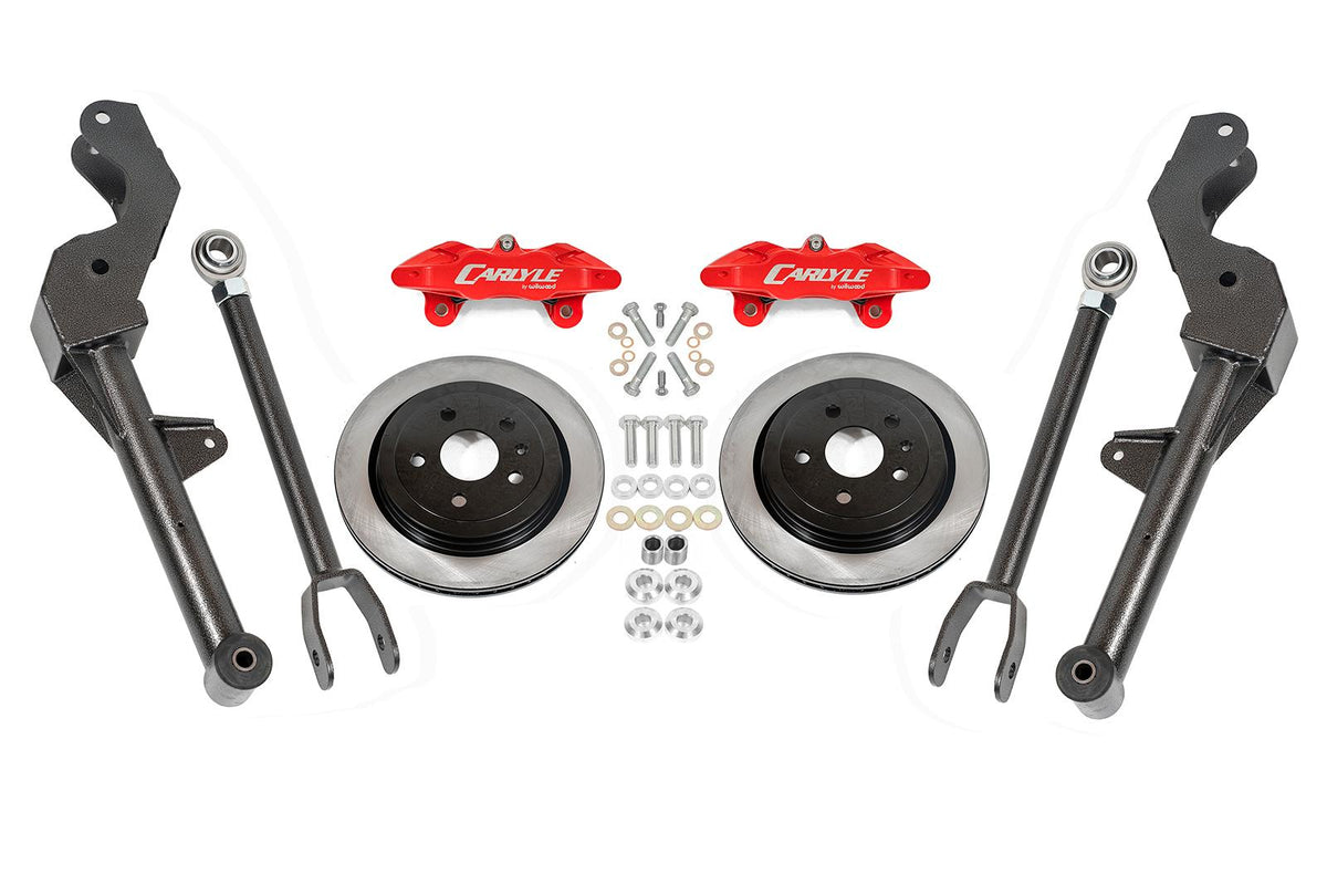 BMR 08-09 Pontiac G8 / 14-17 Chevrolet SS 15in Conversion Kit w/ Solid Rotors & Red Calipers - DRP301H for 2014-2017 Chevrole