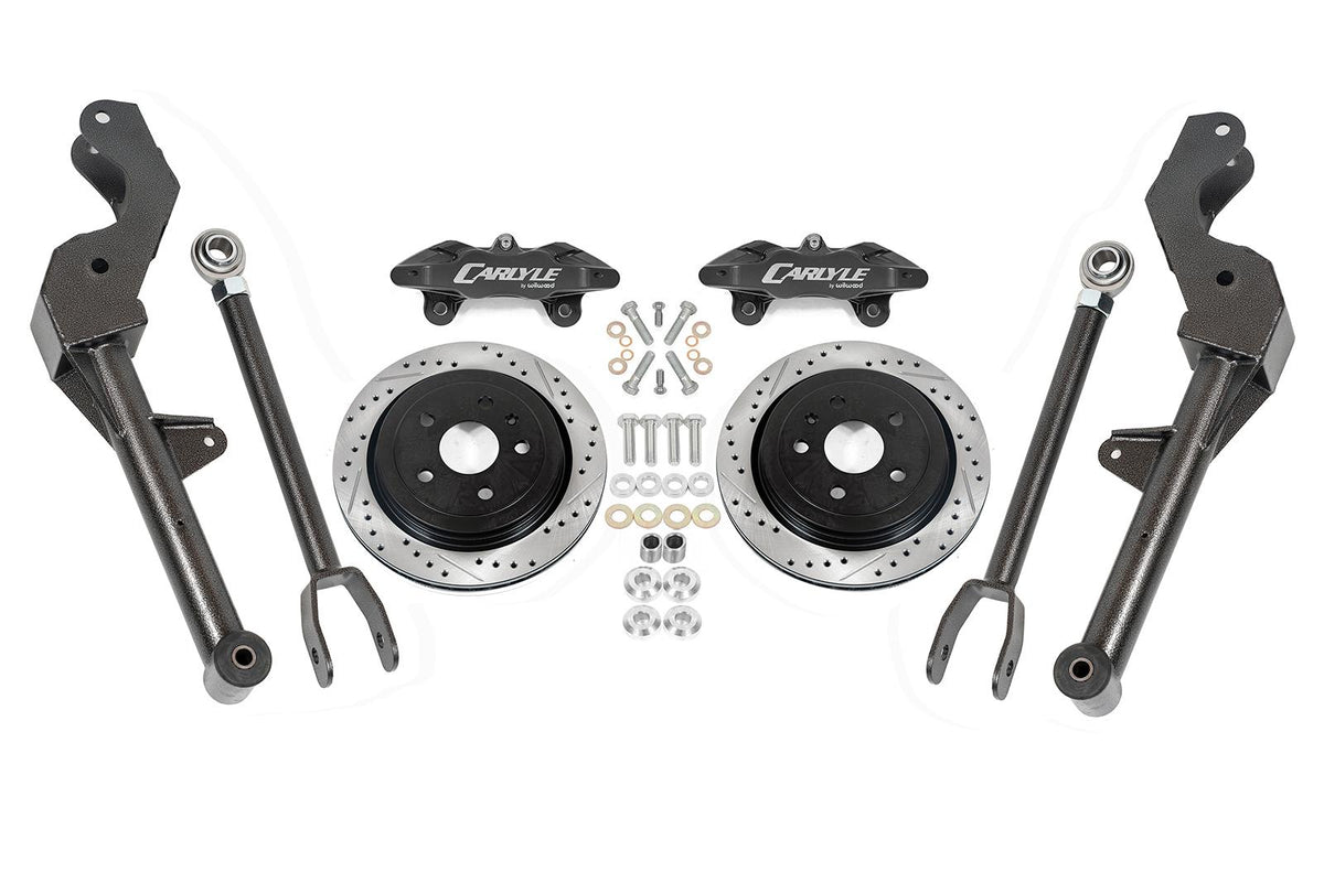 BMR 14-17 Chevrolet SS 15in Conversion Kit w/ Drilled & Slotted Rotors & Black Calipers - DRP302H for 2014-2017 Chevrolet SS