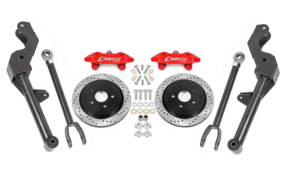 BMR 14-17 Chevrolet SS 15in Conversion Kit w/ Drilled & Slotted Rotors & Red Calipers - DRP303H for 2014-2017 Chevrolet SS