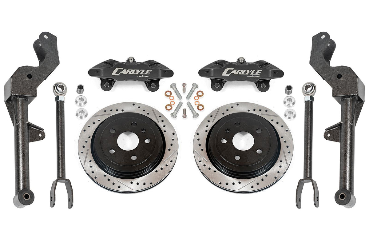 BMR 10-15 Chevrolet Camaro 15in Conversion Kit w/ Drilled & Slotted & Black Calipers - DRP352H for 2010-2015 Chevrolet Camaro