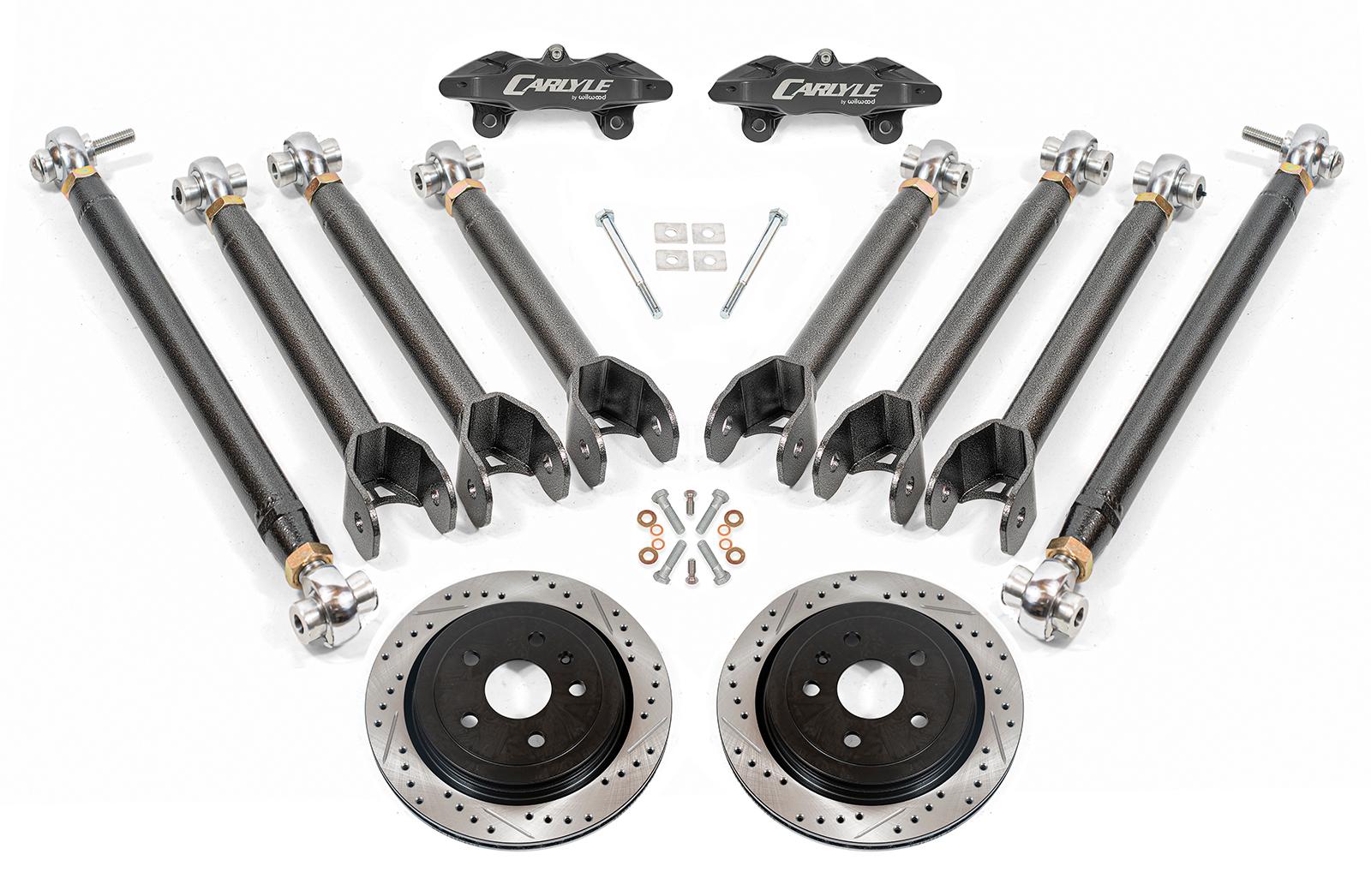 BMR 16-24 Chevrolet Camaro 15in Conversion Kit w/ Drilled & Slotted Rotors & Black Calipers - DRP362H for 2016-2024 Chevrolet