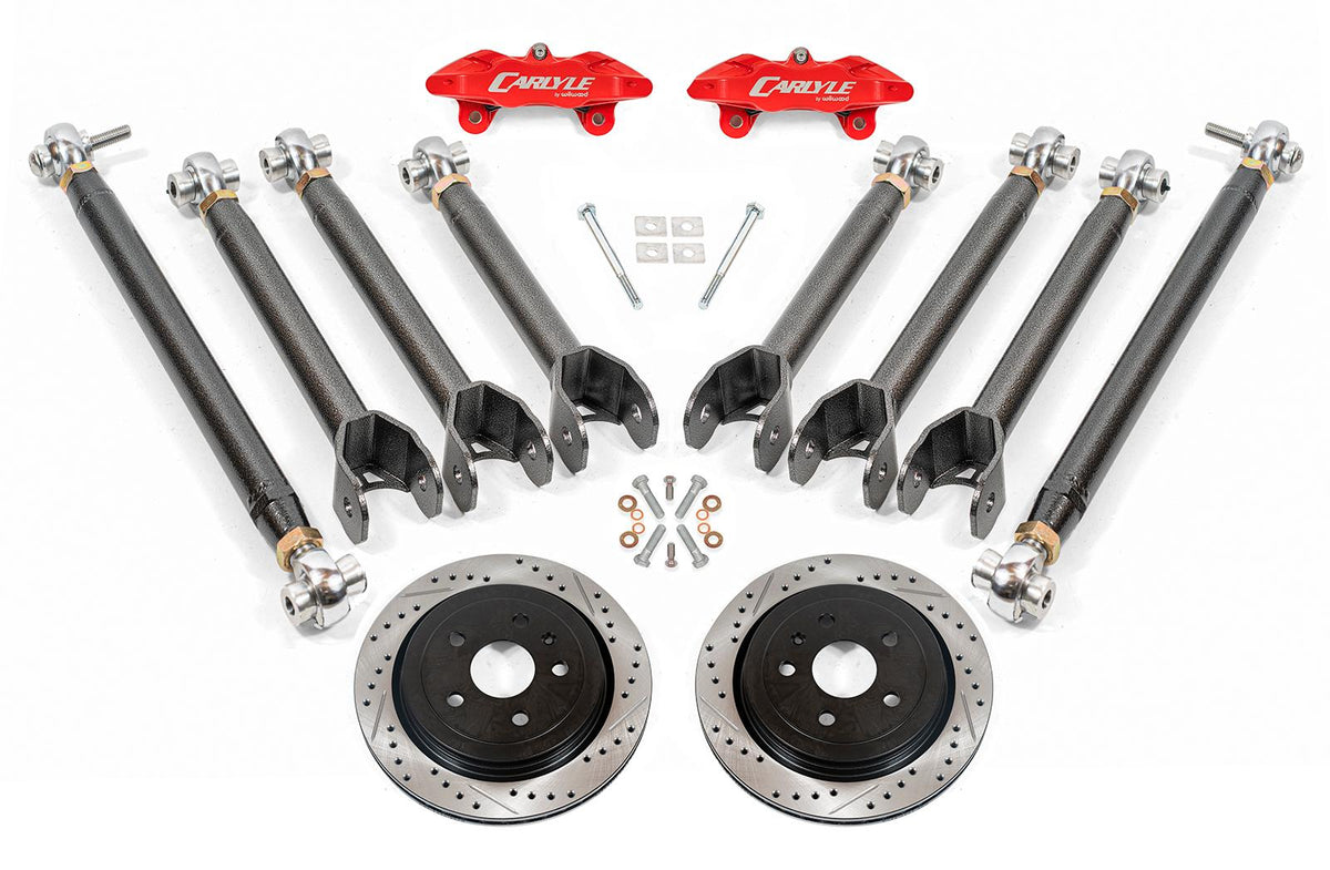 BMR 16-24 Chevrolet Camaro 15in Conversion Kit w/ Drilled & Slotted Rotors & Red Calipers - DRP363H for 2016-2024 Chevrolet C